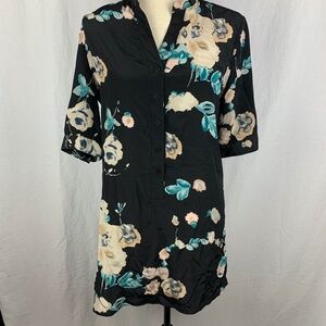 Tucker floral Silk Dress